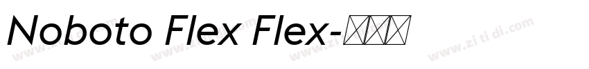 Noboto Flex Flex字体转换